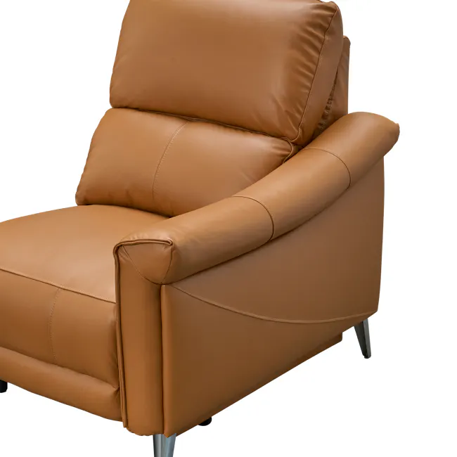 Strato Right Arm Power Recliner Unit - Crimson Tan (Top Grain Leather) - 19
