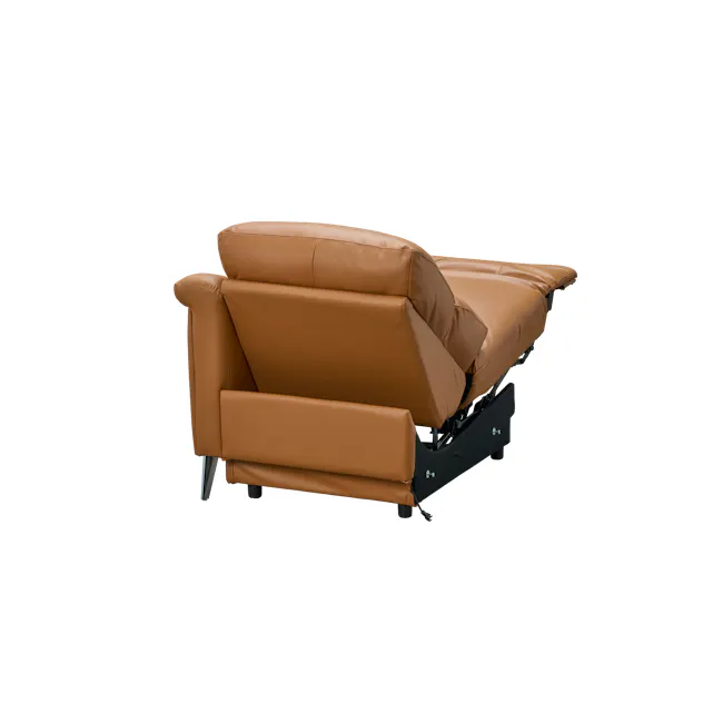 Strato Right Arm Power Recliner Unit - Crimson Tan (Top Grain Leather) - 12