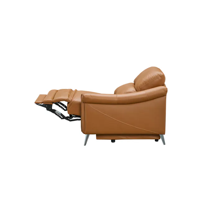 Strato Right Arm Power Recliner Unit - Crimson Tan (Top Grain Leather) - 8