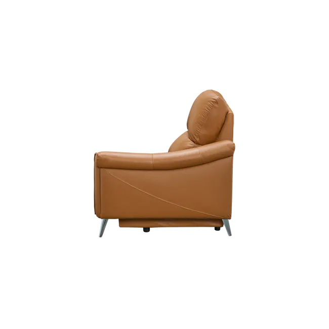 Strato Right Arm Power Recliner Unit - Crimson Tan (Top Grain Leather) - 7
