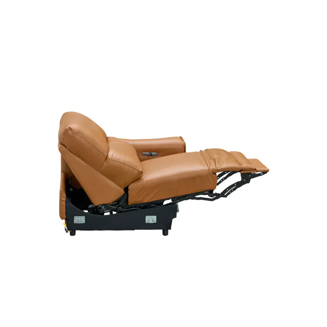 Strato Right Arm Power Recliner Unit - Crimson Tan (Top Grain Leather) - 15