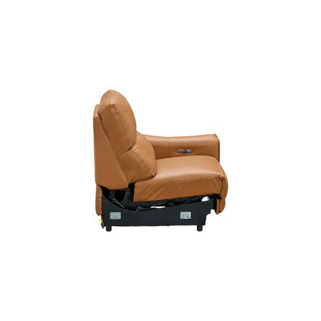 Strato Right Arm Power Recliner Unit - Crimson Tan (Top Grain Leather) - 17