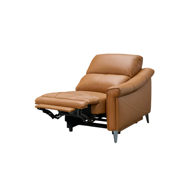Strato Right Arm Power Recliner Unit - Crimson Tan (Top Grain Leather) - 16
