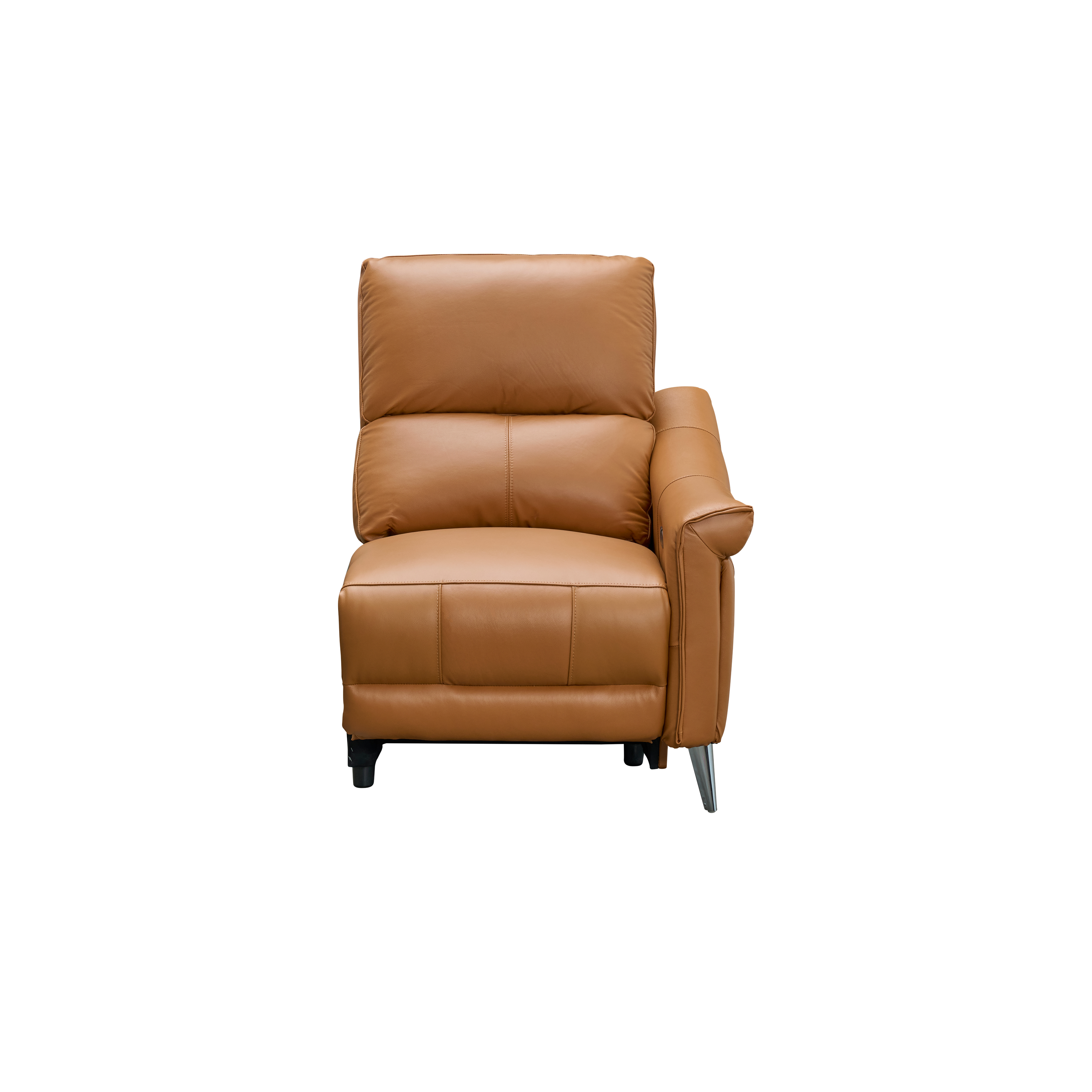 Strato Right Arm Power Recliner Unit - Crimson Tan (Top Grain Leather)