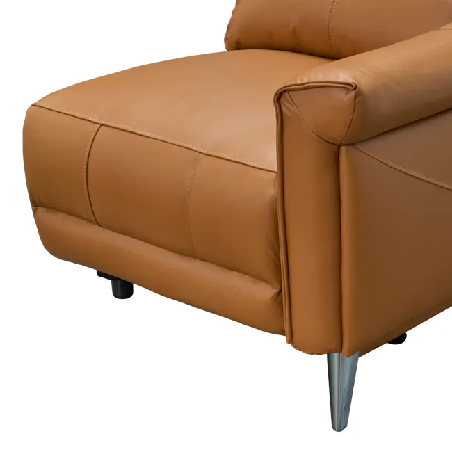 Strato Right Arm Power Recliner Unit - Crimson Tan (Top Grain Leather) - 14