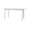 Jonah Extendable Table 1.4m-1.8m in White with 4 Lars Chairs in Natural, Black - 1