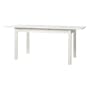 Jonah Extendable Dining Table 1.4m-1.8m in White with 4 Oslo Chairs in Yellow and Grey - 1