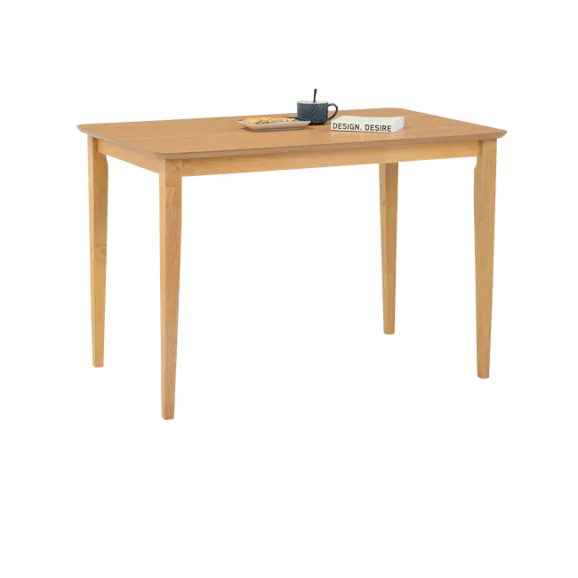 Charmant Dining Table 1.1m - Natural - 12 - Light wooden table, minimalist design, simple structure, clean lines, natural