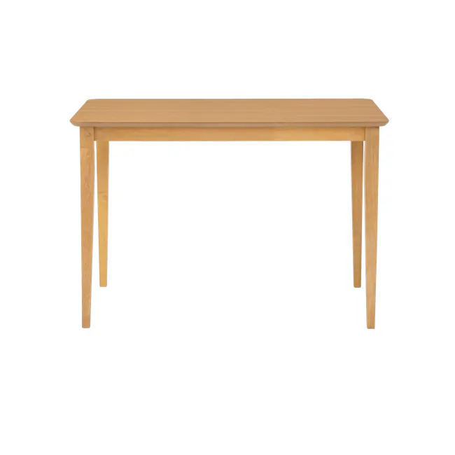 Charmant Dining Table 1.1m - Natural - 10 - Wooden table, minimalist design, simple structure, light wood finish, clean