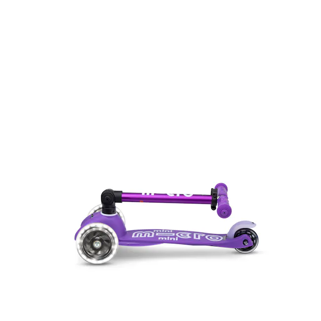 Micro Mini Deluxe Foldable LED Scooter - Purple (Age 1-5) - 2