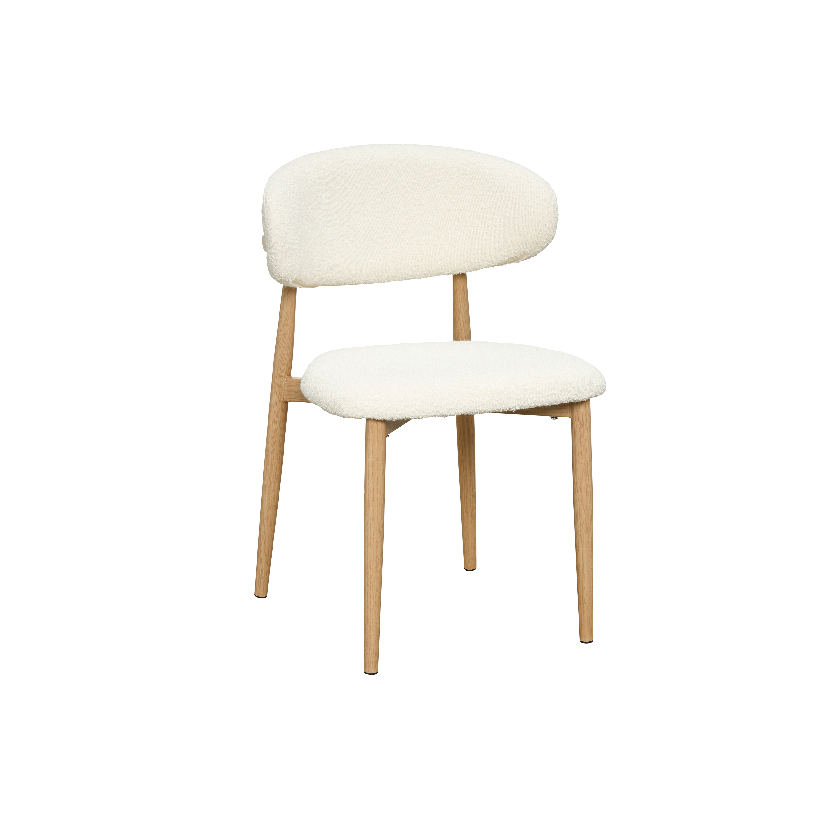 Folly Dining Chair - White Boucle - Image 1