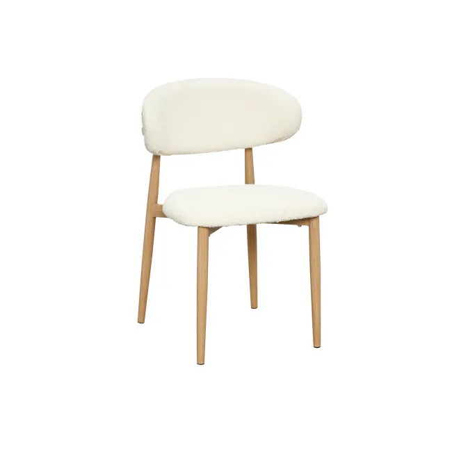 Folly Dining Chair - White Boucle - 1