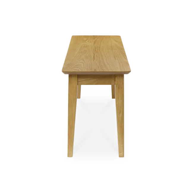 Koa Bench 1.4m - Oak - 4 - Wooden table, minimalist design, natural wood finish, light brown color, simple structure, sturdy