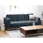 Elijah 3 Seater Sofa - Navy (Fabric) - 1