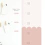 Urban Li'l Scallop Duo Colour Personalised Height Chart Fabric Decal (4 Colours) - 5