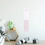 Urban Li'l Scallop Duo Colour Personalised Height Chart Fabric Decal (4 Colours) - 4