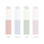 Urban Li'l Scallop Duo Colour Personalised Height Chart Fabric Decal (4 Colours) - 0