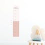 Urban Li'l Scallop Duo Colour Personalised Height Chart Fabric Decal (4 Colours) - 1