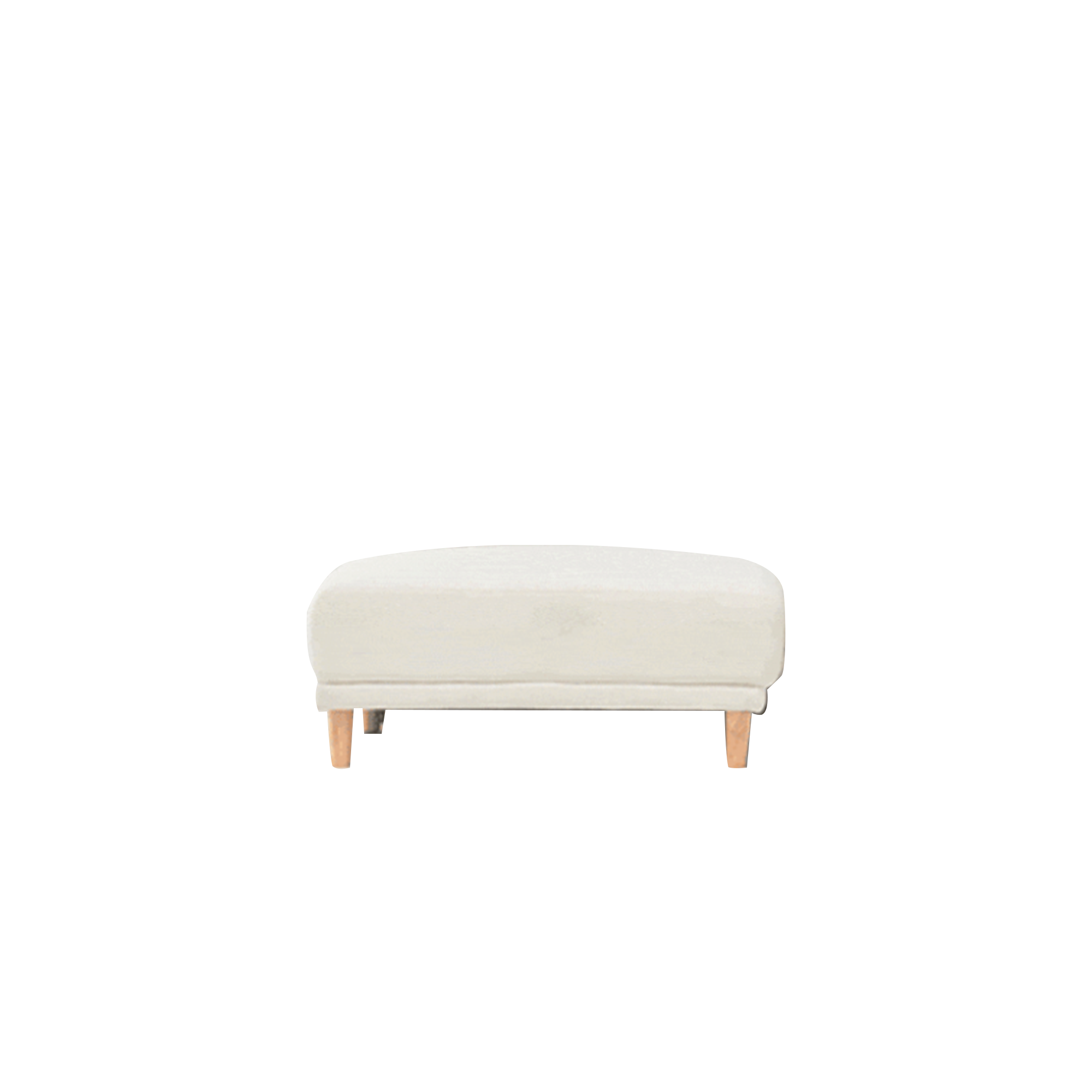 Melysa Ottoman - Ivory (Eco Clean Fabric)