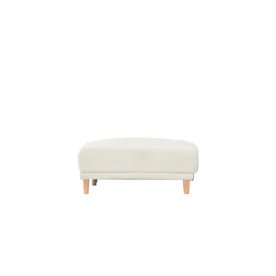 Melysa Ottoman - Ivory (Eco Clean Fabric)