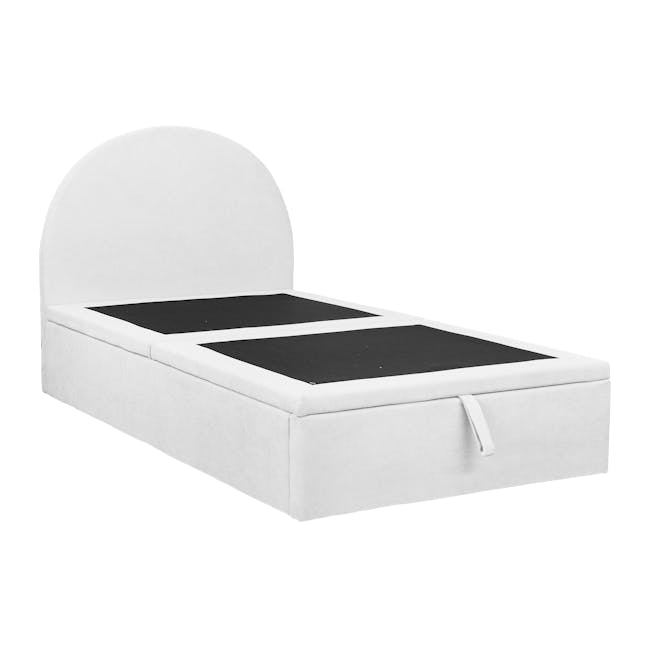 Aspen Super Single Storage Bed - Cloud White - 5