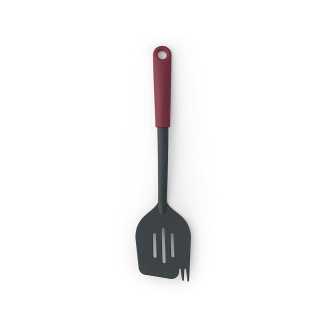 Tasty+ Spatula & Fork - Aubergine Red - 0