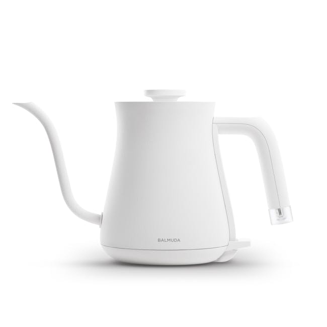 BALMUDA The Pot - White - 1 - White electric kettle, minimalist design, sleek finish, modern aesthetic, Balmuda brand