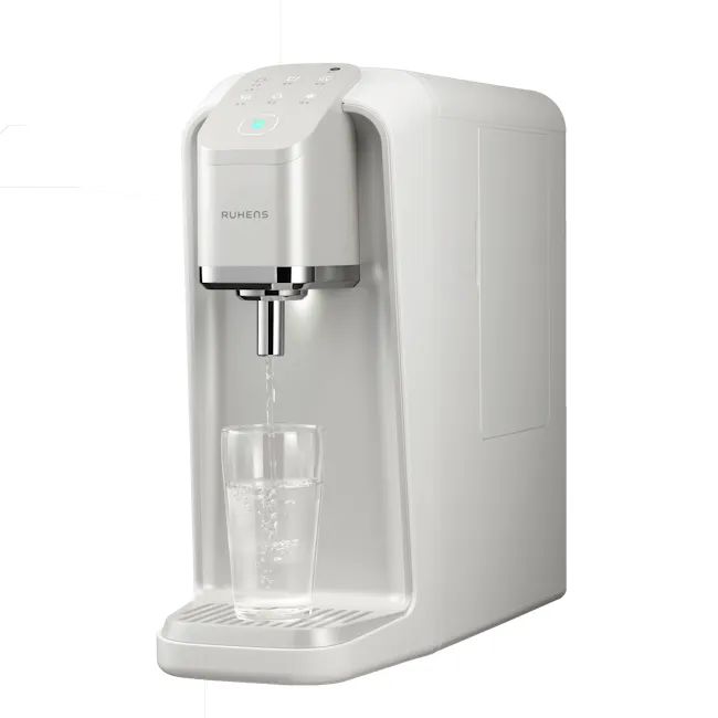 Ruhens V Series Water Purifier - Charcoal Black - 5 - Modern kitchen water dispenser, sleek design, digital control panel