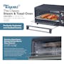 TOYOMI 12L Classic Toast & Steam Oven TO 1230ST - Matte Dark Grey - 2