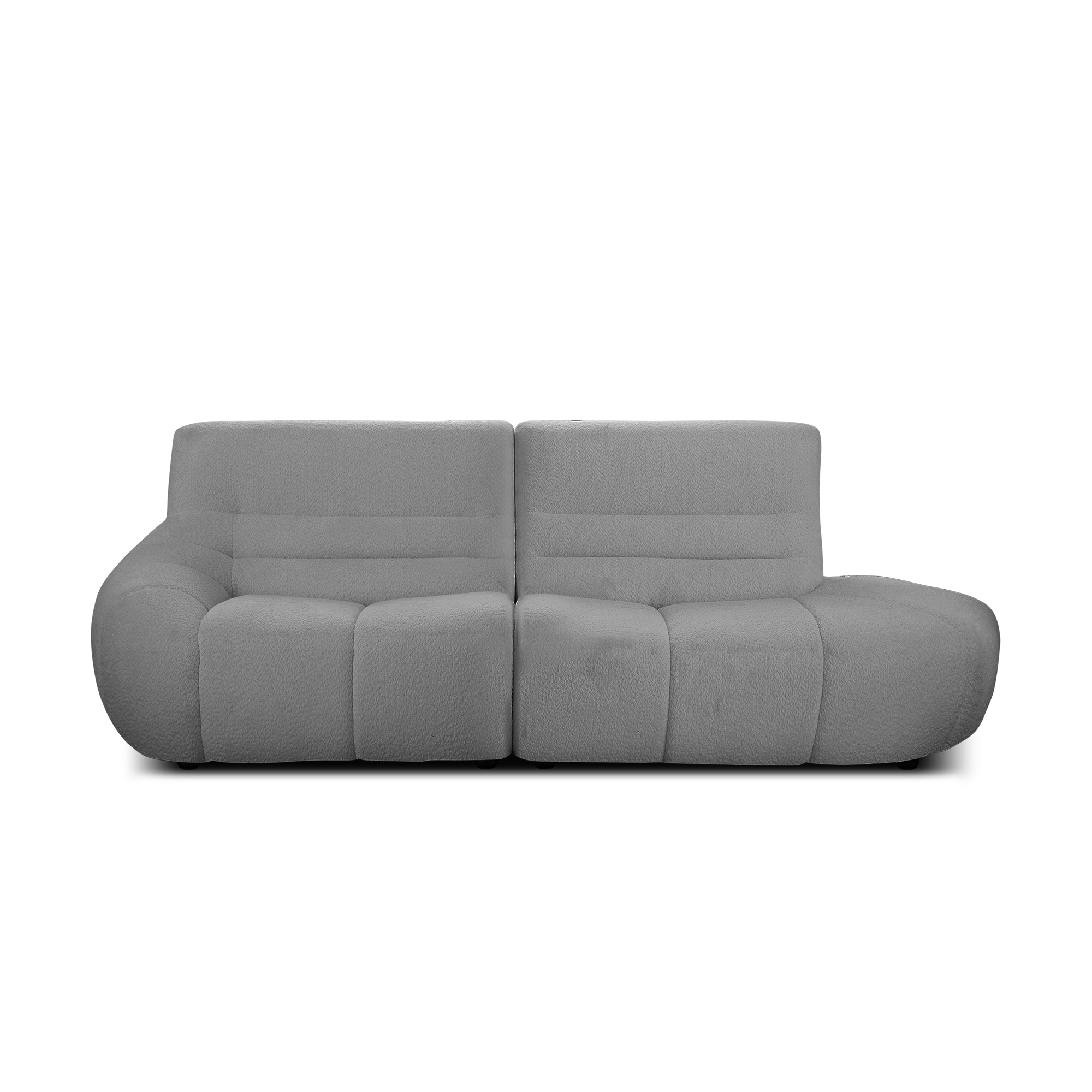 Tara 3 Seater Extended Sofa - Dark Grey