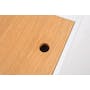 Morse Study Table 1.4m - White, Oak - 7