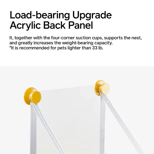Pidan Air Bed - 6 - Load-bearing Upgrade, Acrylic Back Panel, Supports Nest, Weight-Bearing Capacity, Four-corner Suction