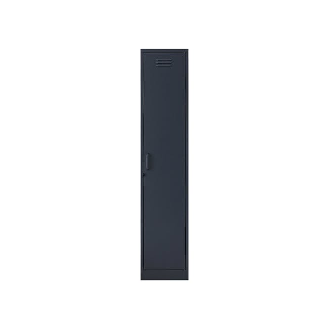 Olavi Multipurpose Metal Locker Wardrobe - Dark Grey - 0