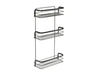 Metaltex Origin 3 Tier Rectangle Shelf - Black
