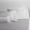 Robinsons Cool Bamboo Fitted Sheet Set Hotel Collection - Perla Grey (4 Sizes)