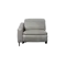 Clyde Left Arm Power Recliner Unit - Warm Grey (Top Grain Leather)
