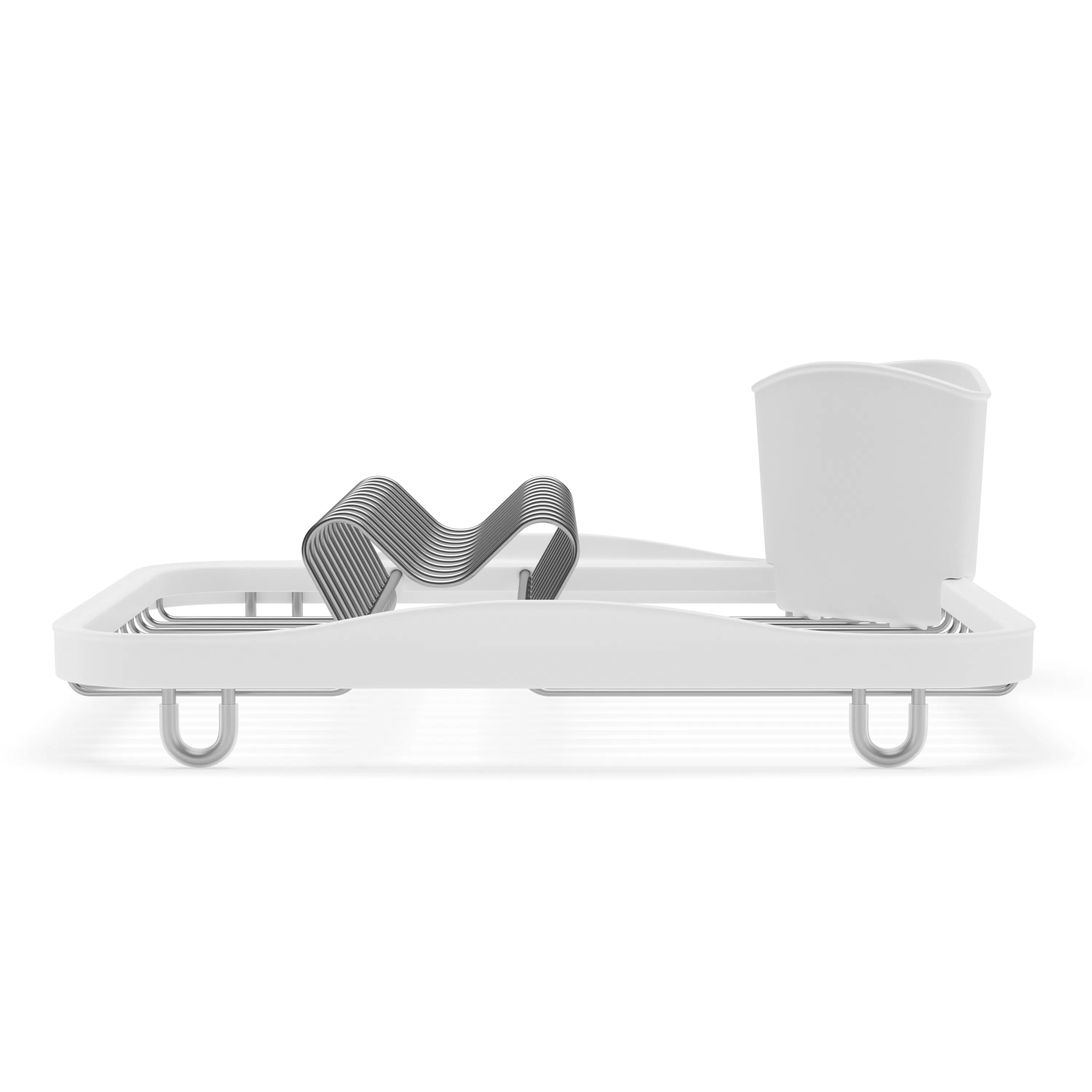 Sinkin Dish Rack - White, Nickel - 7