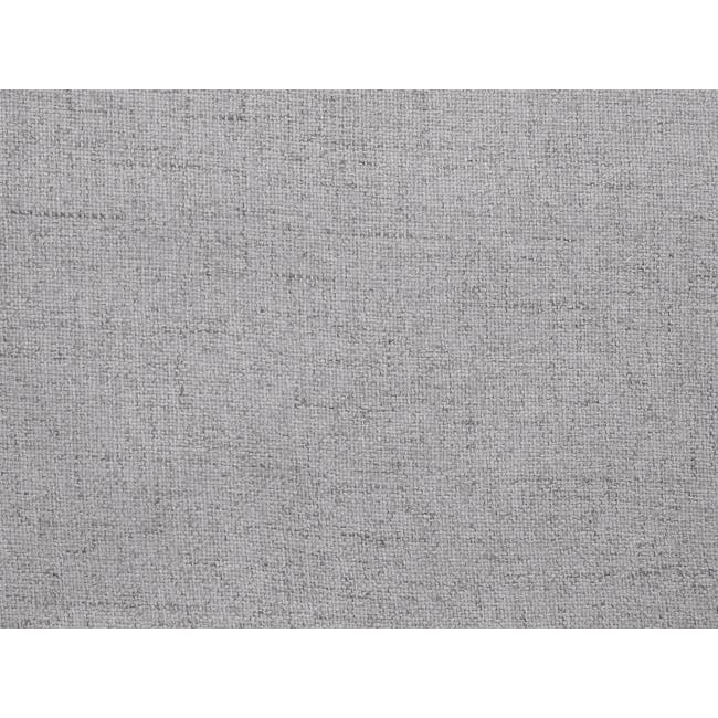 Hana 3 Seater Sofa - Light Grey - 13 - Fine-textured fabric, Woven material, Grayish hue, Crisp texture, Intricate weave