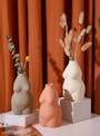 Female Sculpture Body Art  Ceramic Vase - Light Terracotta - 4