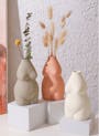 Female Sculpture Body Art  Ceramic Vase - Light Terracotta - 1