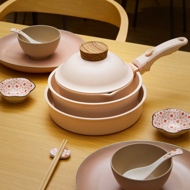 Sodam Cookware Set - Pink Beige - 1