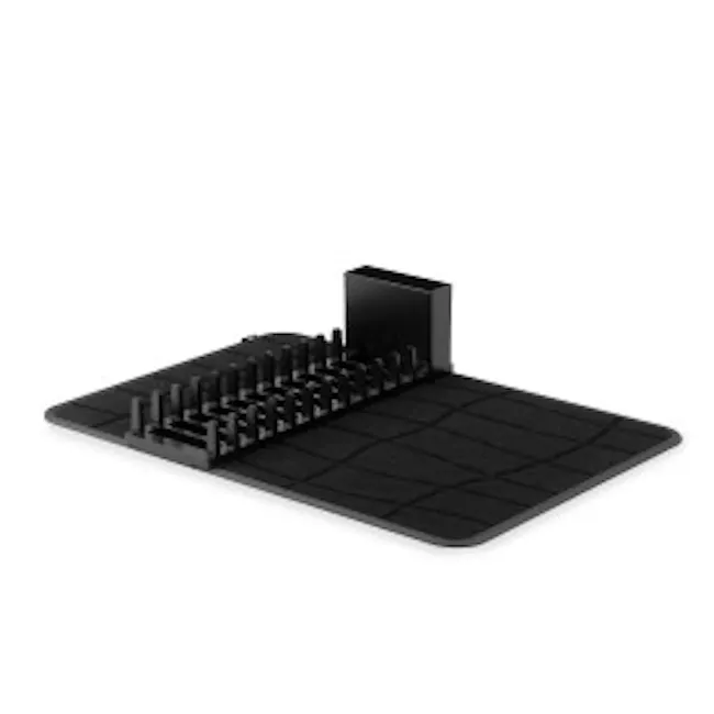 Udry Ultra Dish Rack & Drying Mat - Black - 4