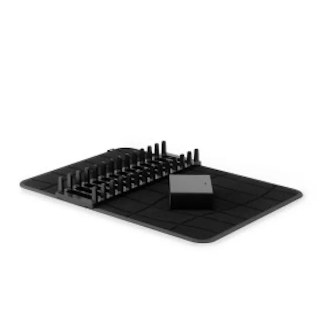 Udry Ultra Dish Rack & Drying Mat - Black - 5