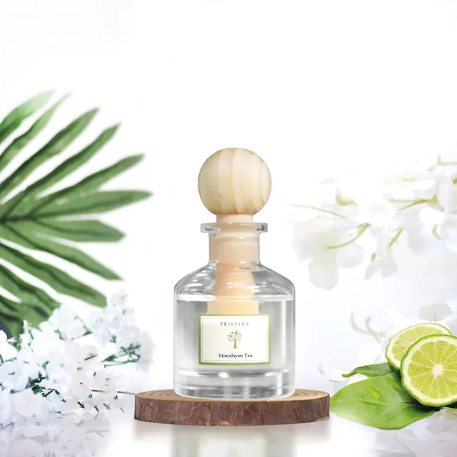 Pristine Aroma Ball Diffuser Signature Scent 50ml - Himalayan Tea (ION Orchard) - 3 - Clear glass bottle, Pristine brand