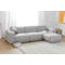 Milan 3 Seater Sofa - Slate (Fabric) - 1
