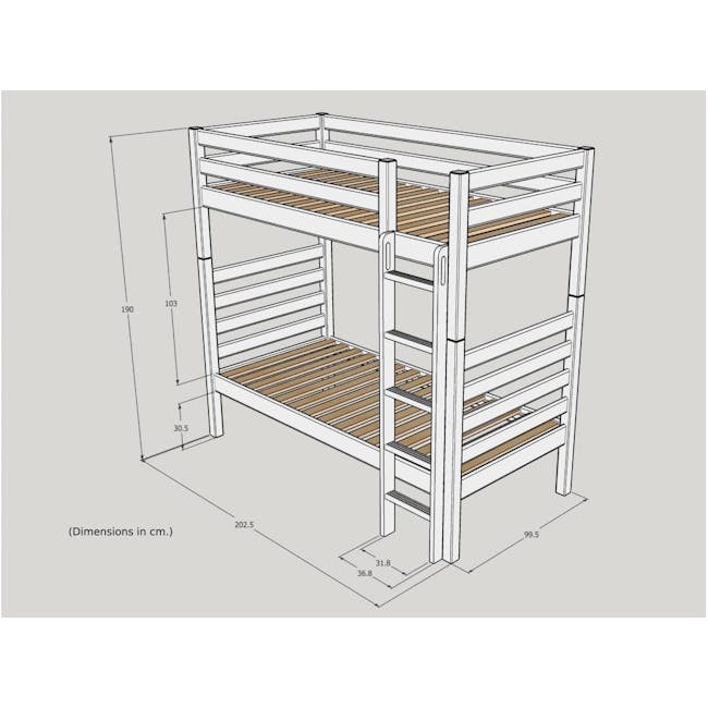 BelovedSleep™ Single High Loft Bunk Bed - 4
