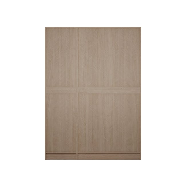 Lucca 3 Door Wardrobe 9 - Herringbone Oak - 9