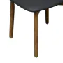 Lowell Dining Chair - Walnut, Black (Faux Leather) - 7