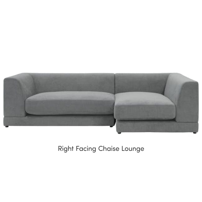 Abby L-Shaped Lounge Sofa - Stone - 14