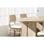 Catania Extendable Dining Table 1.6m-2m with 2 Catania Dining Chairs and 1 Catania Cushioned Bench 1.2m - 16